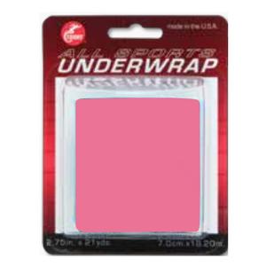 Pink sports underwrap in retail packaging for athletic and medical support use