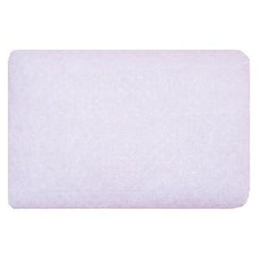 Rectangular white disposable underpad for home medical use on a plain background