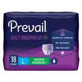 Prevail Incontinence Underwear for Women, Maximum Absorbency, Large