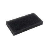 Rectangular black replacement filter pad for medical equipment or air purifiers
