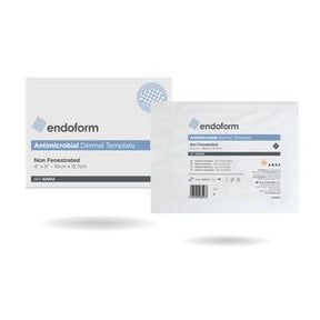Endoform antimicrobial dermal template packaging for wound care and medical supplies