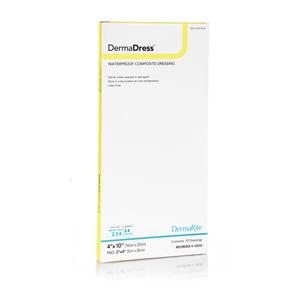 Dermadress Waterproof Composite Dressing, 4" X 10"