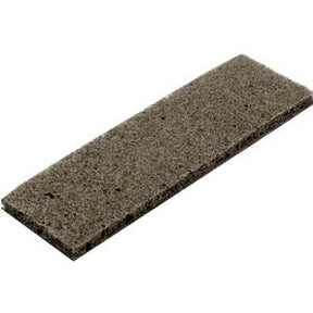 Rectangular gray abrasive cleaning pad for medical equipment maintenance