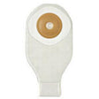 Transparent medical ostomy pouch with adhesive barrier for home healthcare needs