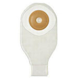 Transparent medical ostomy pouch with adhesive barrier for home healthcare needs