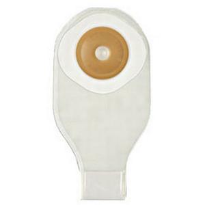Transparent medical ostomy pouch with adhesive barrier for home healthcare needs