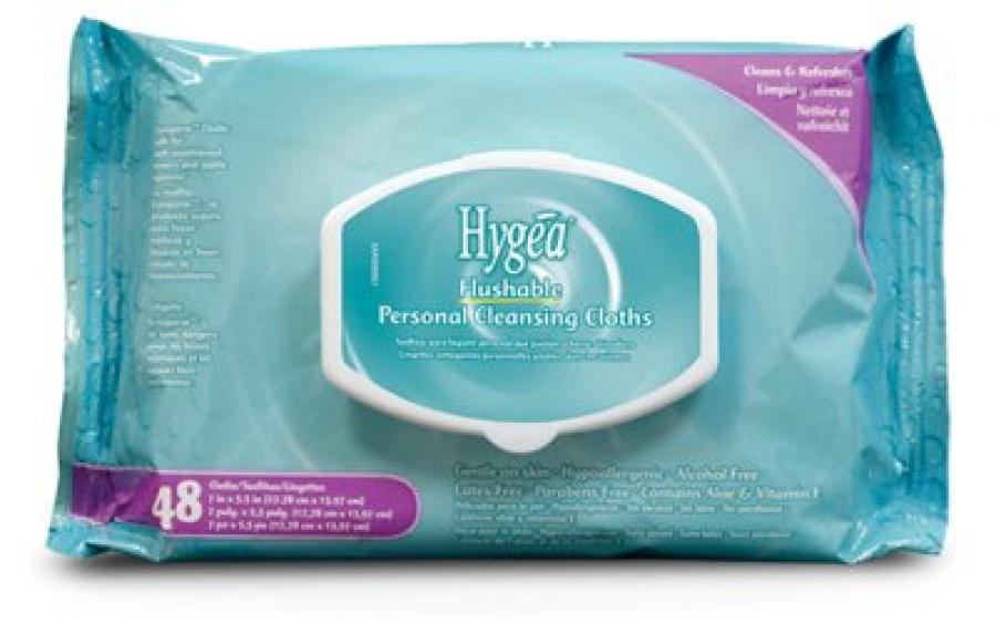 Hygea Flushable Wipe (48 Count)