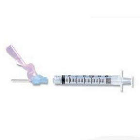 Medical syringe and butterfly needle set for home healthcare supply