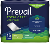 Prevail Incontinence Fluff Underpads, 23" X 36" - Replaces: Fqup120