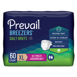 Prevail Breezers Incontinence Brief, Ultimate Absorbency, Size XLarge