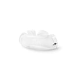 Clear silicone nasal mask cushion for CPAP machine, size medium, on white background