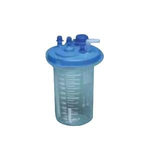 Medical suction canister with blue lid for home healthcare equipment