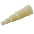 Plastic medical tubing adapter with ribbed design for home medical supplies