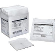 Sterile gauze sponges medical supplies in individual packaging on white background