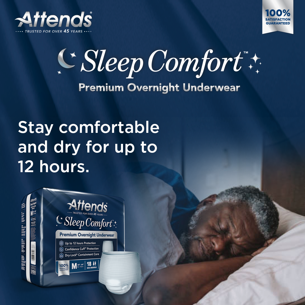 Attends Sleep Comfort™ Premium Overnight Underwear, Medium
