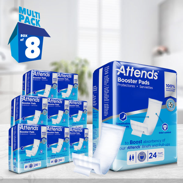 Attends Booster Pads, 3.74"x11.22"