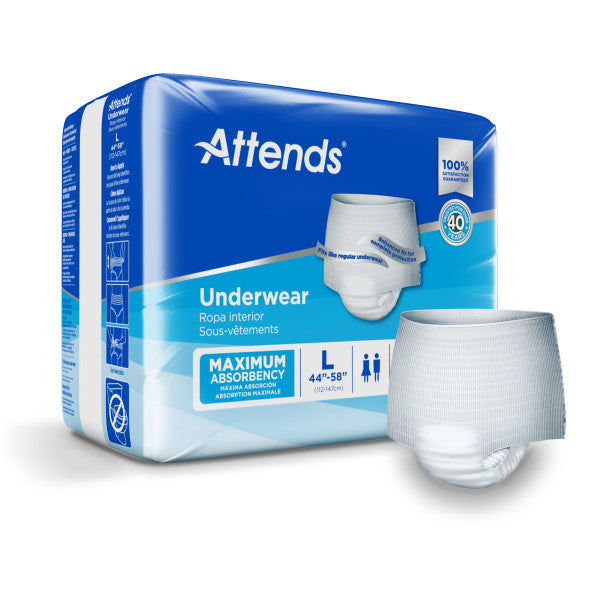 Attends Underwear, Maximum Absorbency, Large