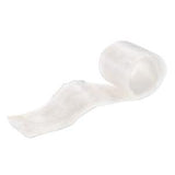 Rolled white medical gauze bandage for wound care and dressing