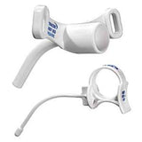 White tracheostomy tube set for respiratory support, shown isolated on white background.