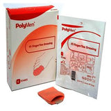 PolyMem finger and toe dressing bandage with box and instructions for wound care