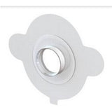 Adhesive ostomy barrier ring with central opening for medical supply use