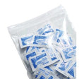 Clear resealable bag of individually wrapped non-aspirin medical supply packets