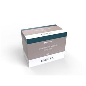 Box of ESENTA skin barrier wipes by ConvaTec for sensitive skin care