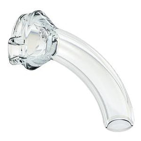 Transparent curved medical tube attachment for home health equipment