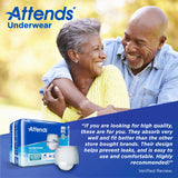 Attends Underwear, Maximum Absorbency, Large