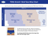 TENA Stretch Plus Incontinence Brief, Moderate Absorbency, Unisex, 2X-Large, 64"- 70"