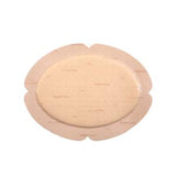 Hydrocolloid wound dressing pad for chronic condition care on white background
