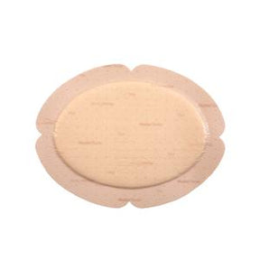 Hydrocolloid wound dressing pad for chronic condition care on white background