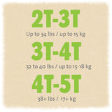 Cutie Pants Refastenable Training Pants for Boys and Girls 2T-3T