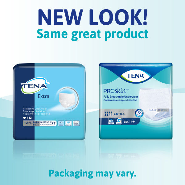 TENA ProSkin Extra Protective Incontinence Pull-Up Underwear, Moderate Absorbency, Unisex, 2X-Large, 68"- 80"