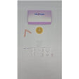 Ostomy barrier ring and medical supplies kit with Safe n Simple box, tube, and adhesive seals