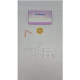 Ostomy barrier ring and medical supplies kit with Safe n Simple box, tube, and adhesive seals