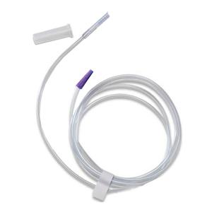 Sterile medical tube with connector for home medical supply delivery