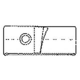 Medical tube or catheter connector with secure locking mechanism, black and white diagram
