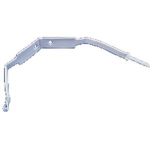 White metal support bracket with screw holes for medical equipment installation