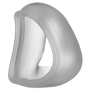 Clear silicone CPAP mask cushion for respiratory therapy and sleep apnea