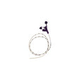 Medical drainage tube with connectors, sterile supply for home healthcare