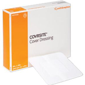 COVRSITE cover dressing box with sterile wound dressing pad visible, medical supply product