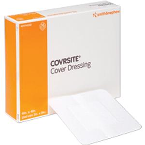 COVRSITE cover dressing box with sterile wound dressing pad visible, medical supply product
