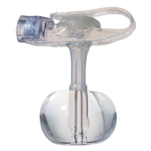 Clear silicone tracheostomy tube with cuff for medical airway management