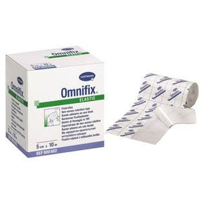 Omnifix elastic medical adhesive tape roll with packaging, wound care supply