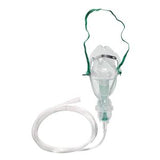 Disposable oxygen mask with tubing for home medical respiratory support