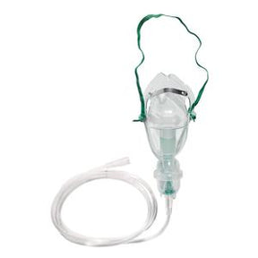 Disposable oxygen mask with tubing for home medical respiratory support