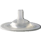 Transparent medical adhesive barrier with central tube for ostomy supplies