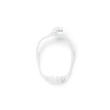 Top view of a white CPAP nasal mask headgear for sleep apnea therapy