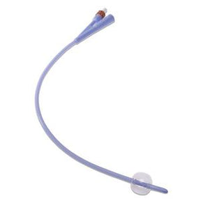 Sterile silicone Foley catheter with balloon for medical use, home care supplies